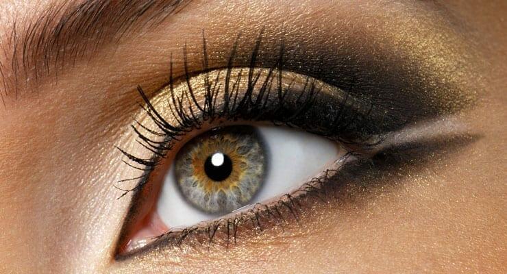 Gold-and-Silver-Eye-Shadow