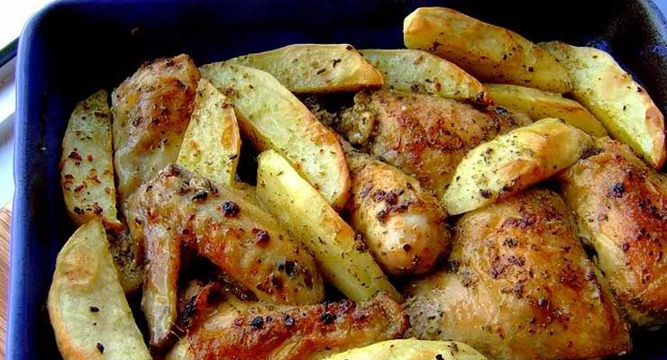 Greek Chicken With Lemon Potatoes Recipe