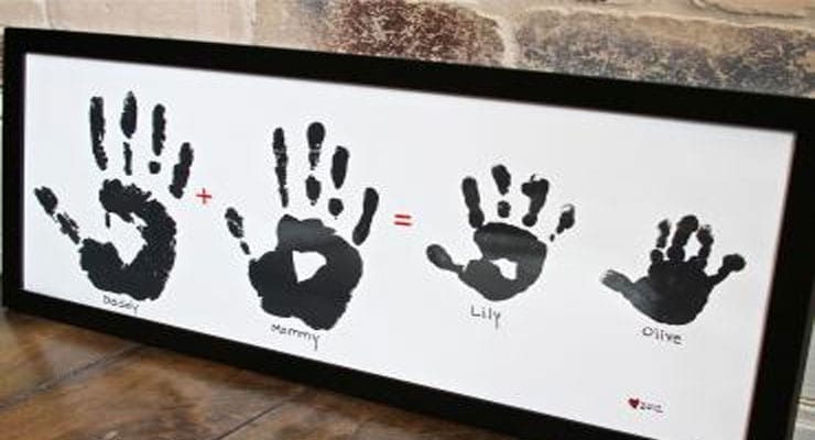 Let’s Craft: Family Hand Print Gift for Mom