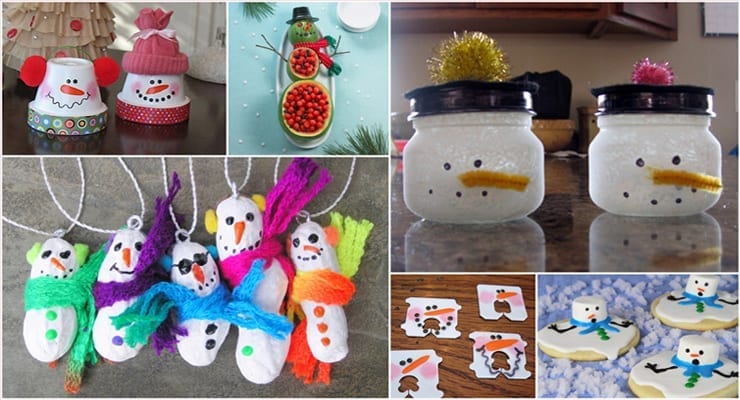 10 Simple Snowman Crafts