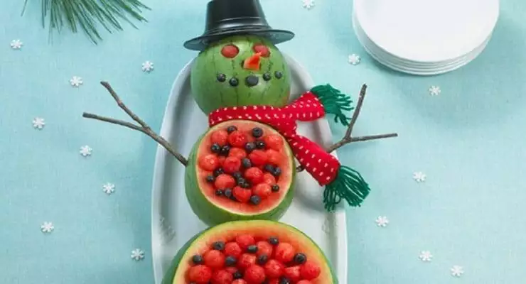 Watermelon Snowman Recipe