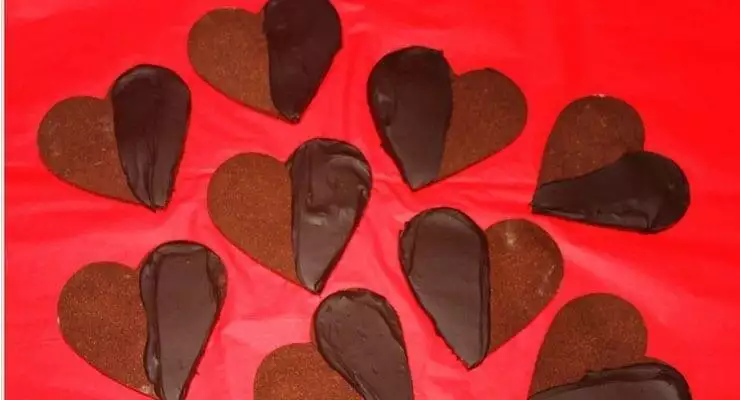 Dark Chocolate Heart Cookies [Vegan]