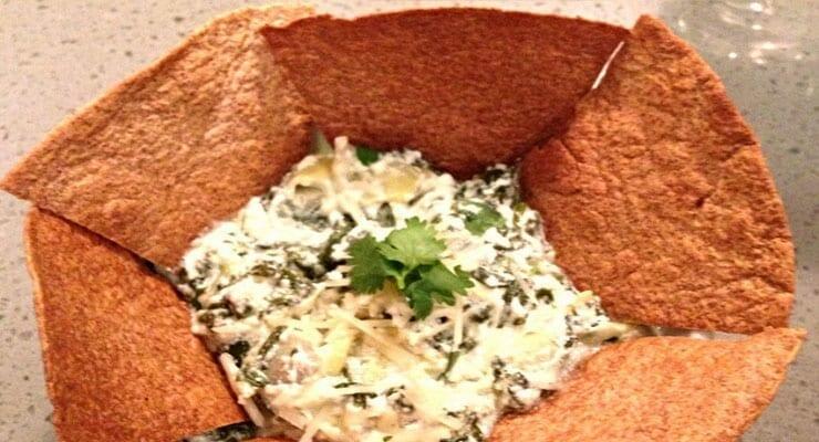 Skinny Spinach Artichoke Dip