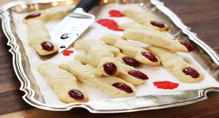 Spooky Witch Finger Cookies