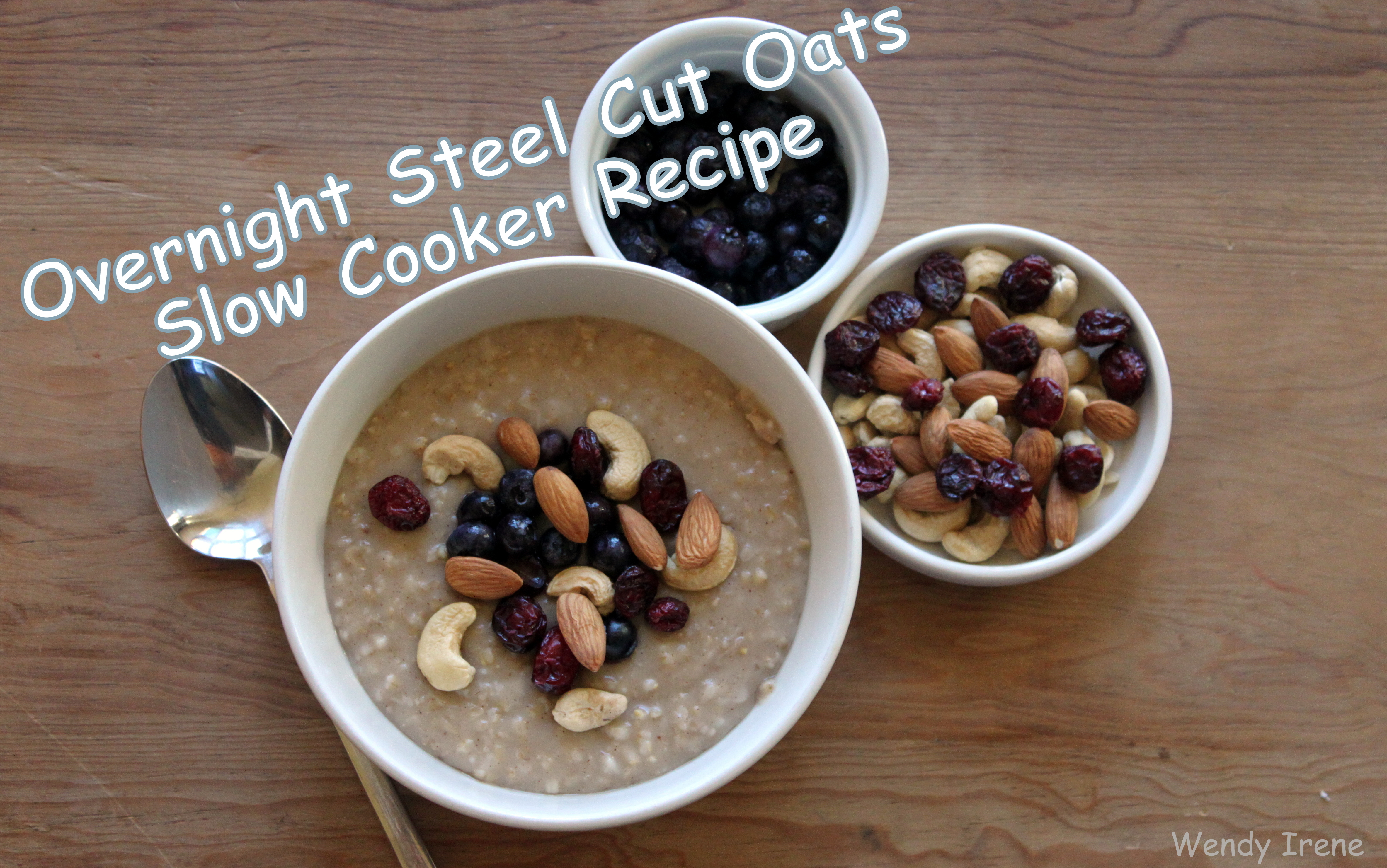 Overnight Steel Cut Oats (Slow Cooker Recipe)