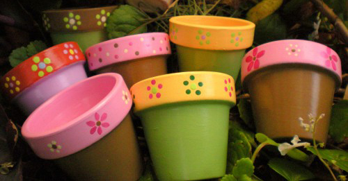 Glam Up Your Garden With Decorated Flower Pots