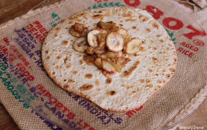 Apple-Banana Tortillas