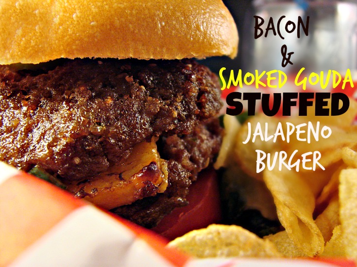Bacon & Smoked Gouda Stuffed Jalapeno Burger Recipe