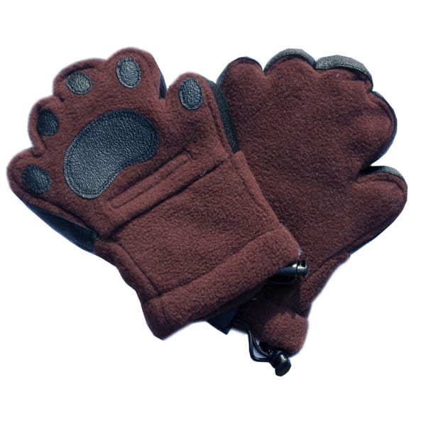 Bear Hands Brown Fleece Mittens