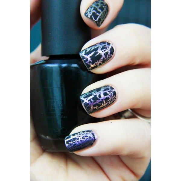 Black Shatter Nail Lacquer