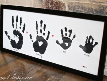 Let’s Craft: Family Handprint Gift for Mom