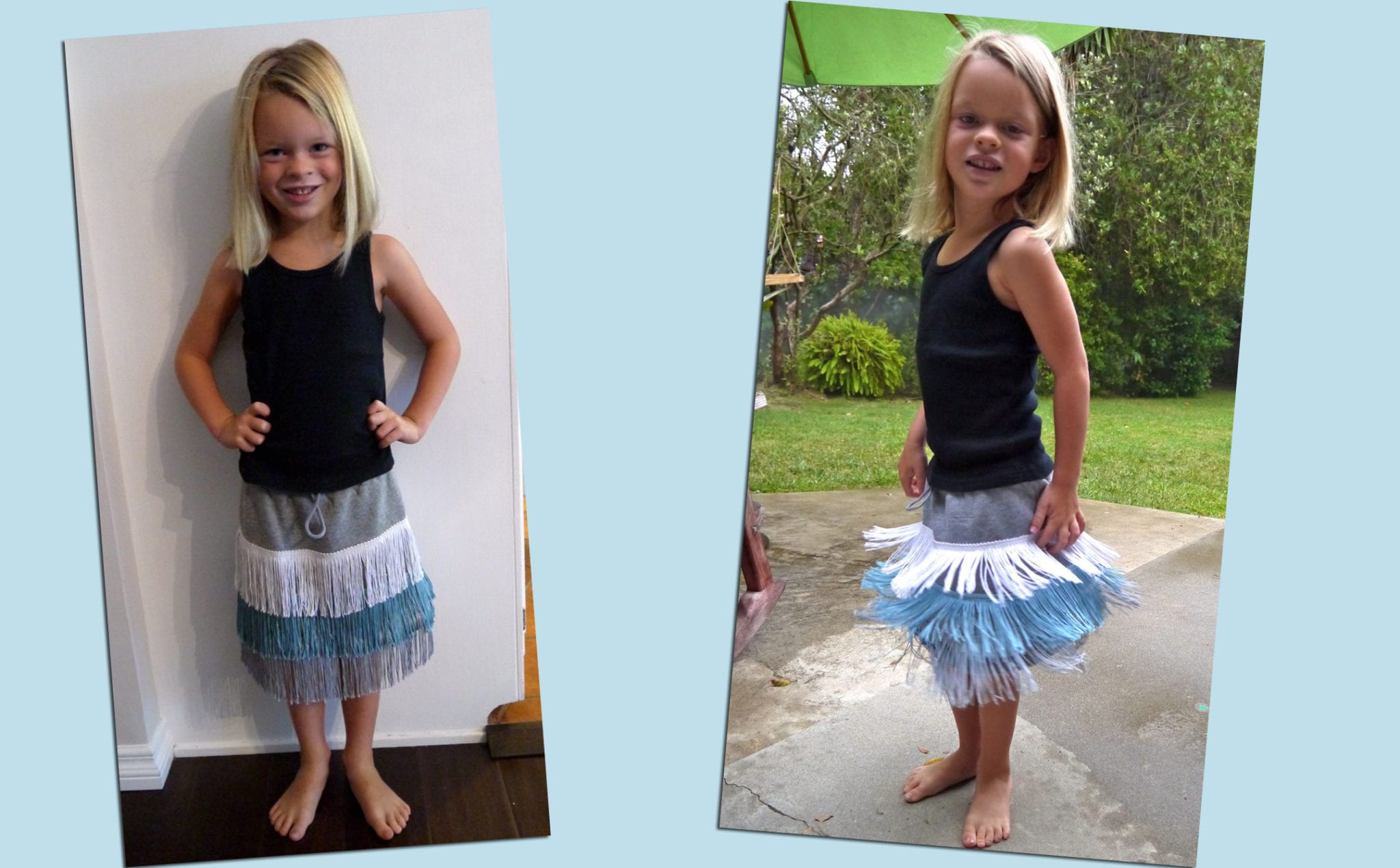 Transform an Old Skirt – With Fringe!