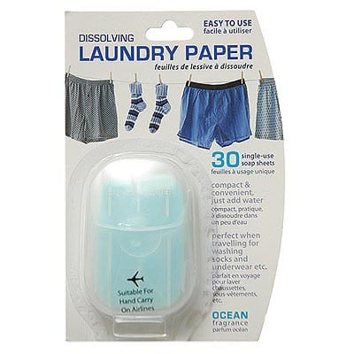 Dissolving Laundry Paper