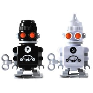 Robot Salt & Pepper Shakers