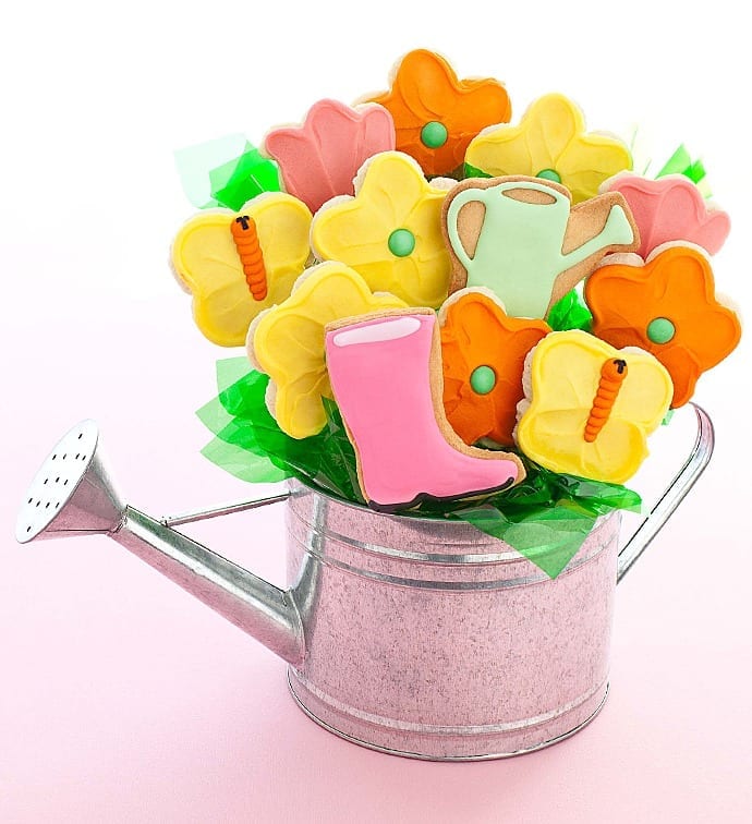 Cheryl’s Watering Can Cookie Flowers