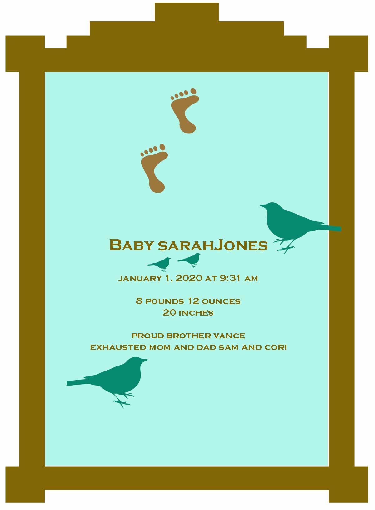 How to Make Birth Announcements