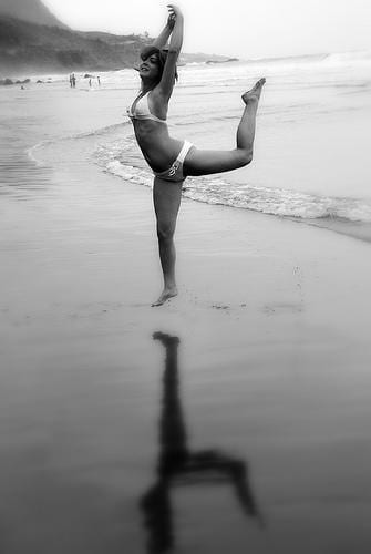 Removing Sand From a Bathing Suit