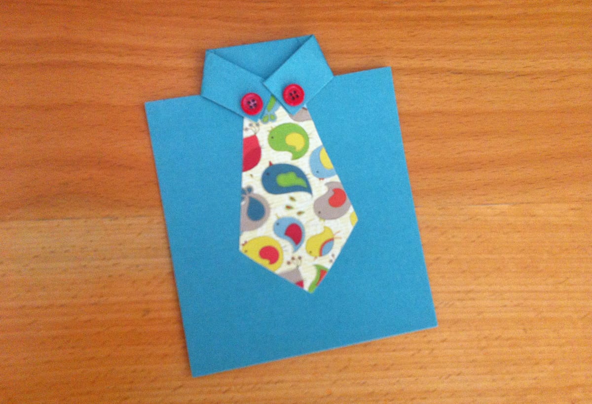Homemade Tie Cards for Father’s Day