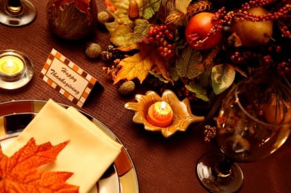 Homemade Thanksgiving Table Decorations
