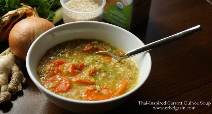 Thai-Inspired Carrot Quinoa Soup