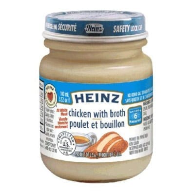 Recall: Heinz Chicken with Broth Baby Food