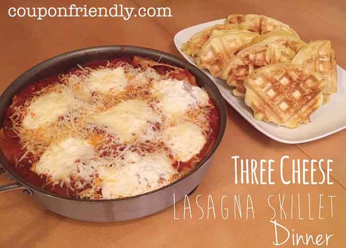 Three Cheese Skillet Lasagna