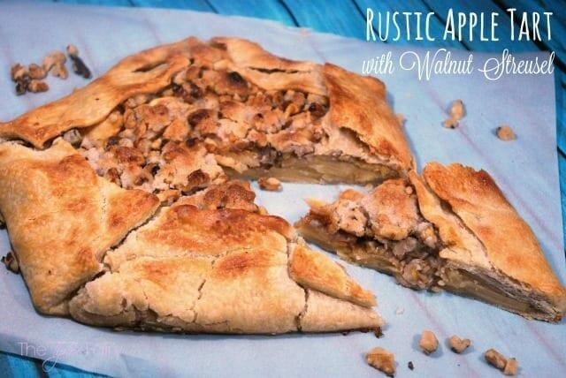 Rustic Apple Tart With Walnut Streusel