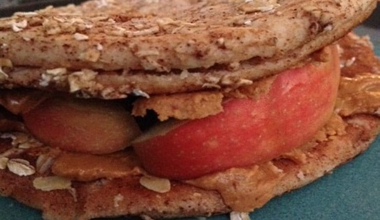 Crunchy Grilled Apple Peanut Butter Sandwich
