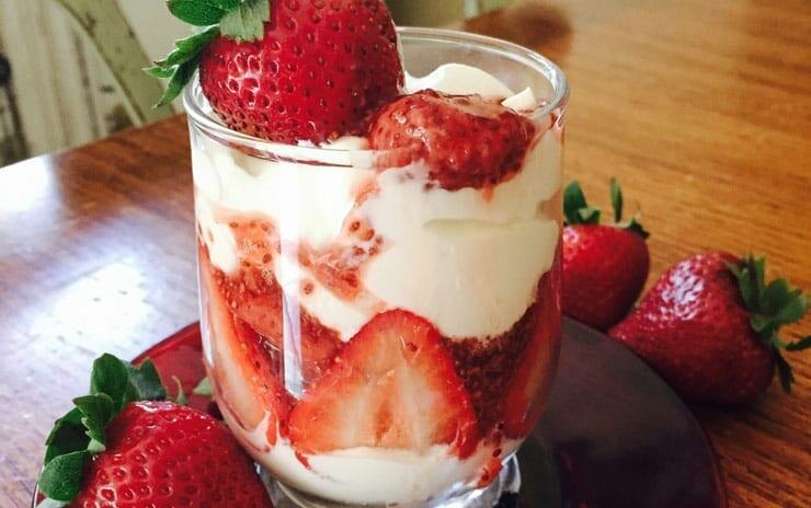 Strawberries and Cream Parfait