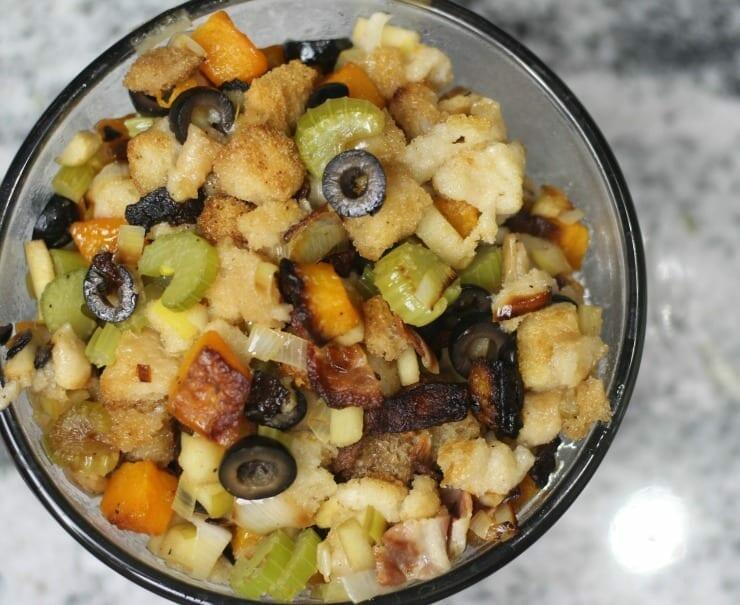 Butternut Squash, California Ripe Olive and Apple Stuffing