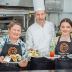Master Chef Junior stars Bryson McGlynn and Ivy Childs with Dreams Natura chef