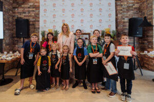 Group of kids that participated in the first Master Chef Junior Mystery Box Challenge at Dreams Natura Resort & Spa.