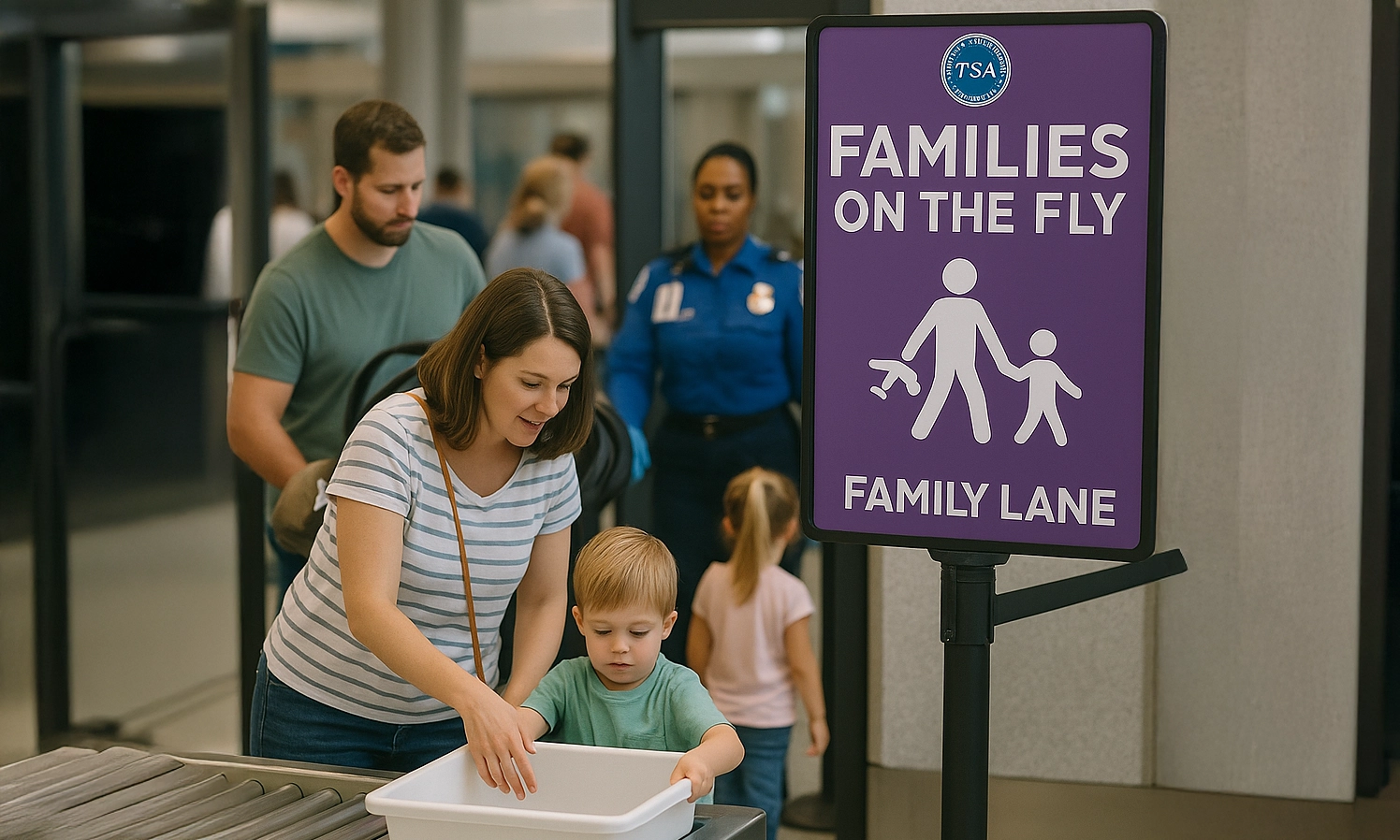 A Little Less Chaos at the Airport? New TSA Family Lanes Are Rolling Out Across the Country