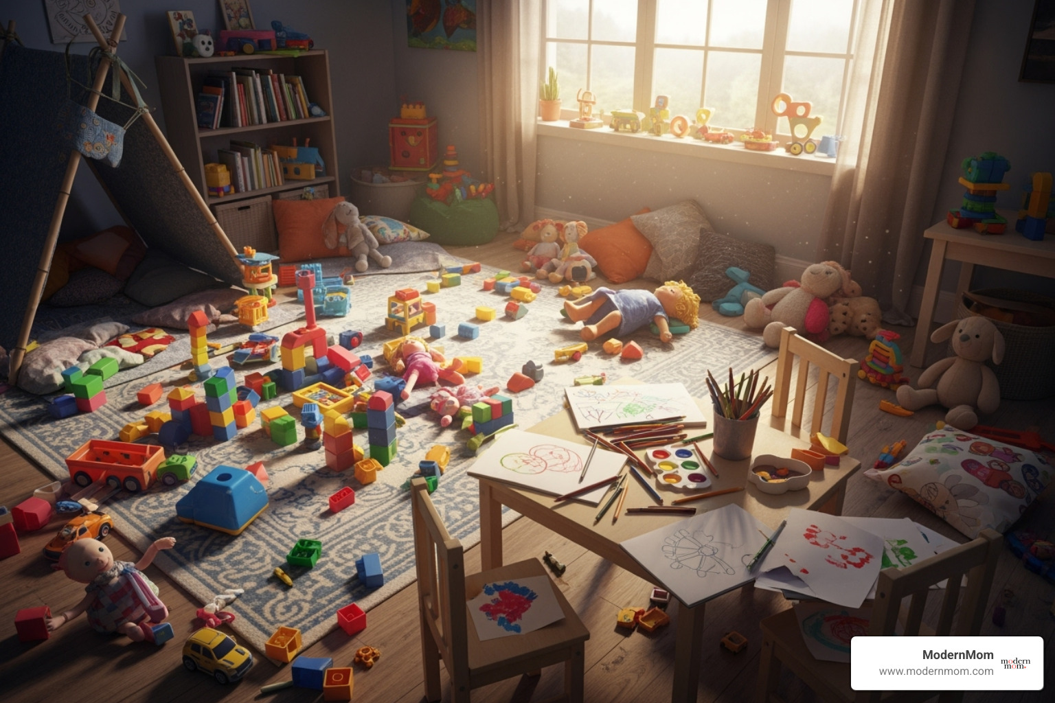 messy but happy playroom - coping with mom guilt messy but happy playroom - coping with mom guilt
