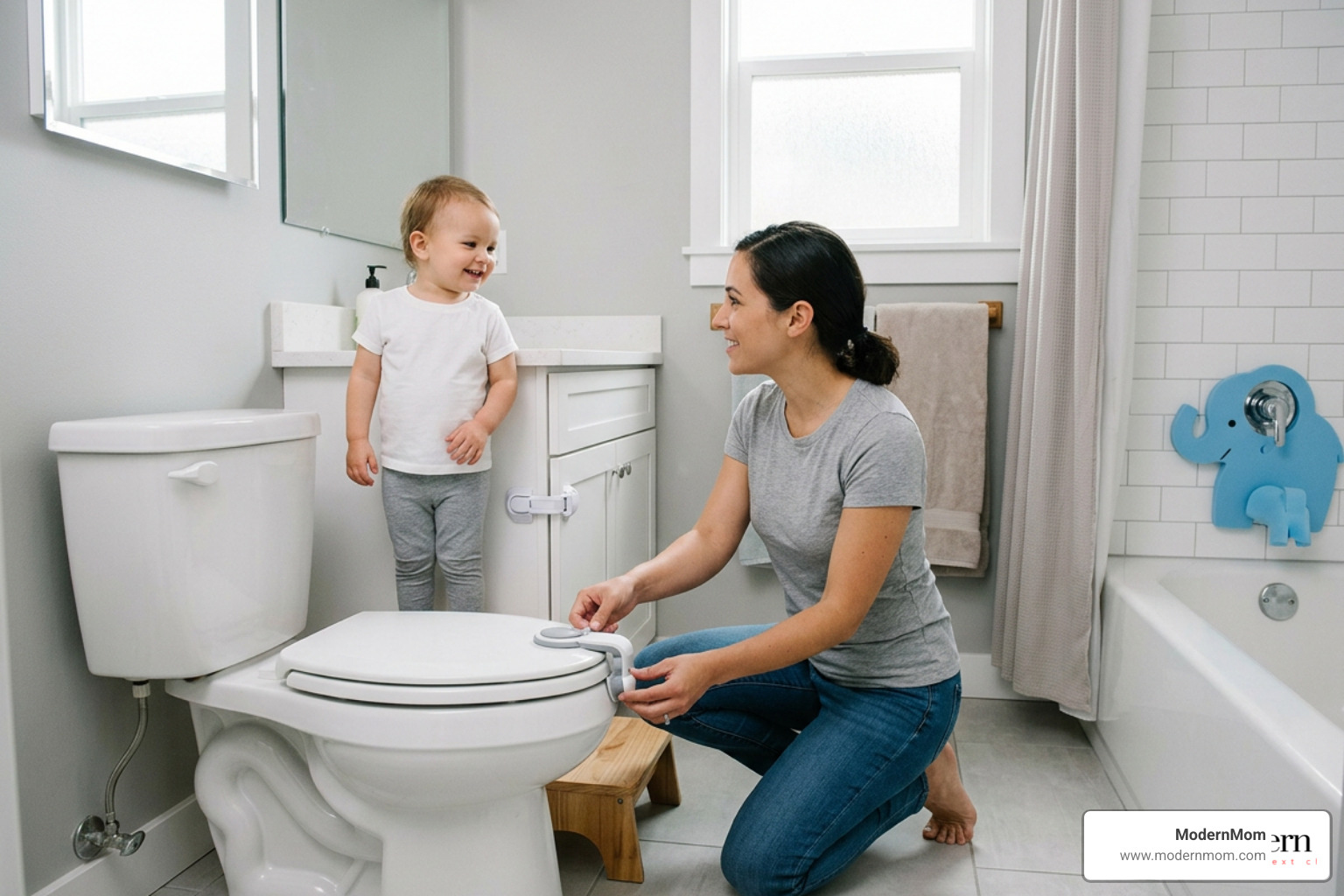 How to Babyproof Your Bathroom and Toilet Bowl Without Losing Your Mind