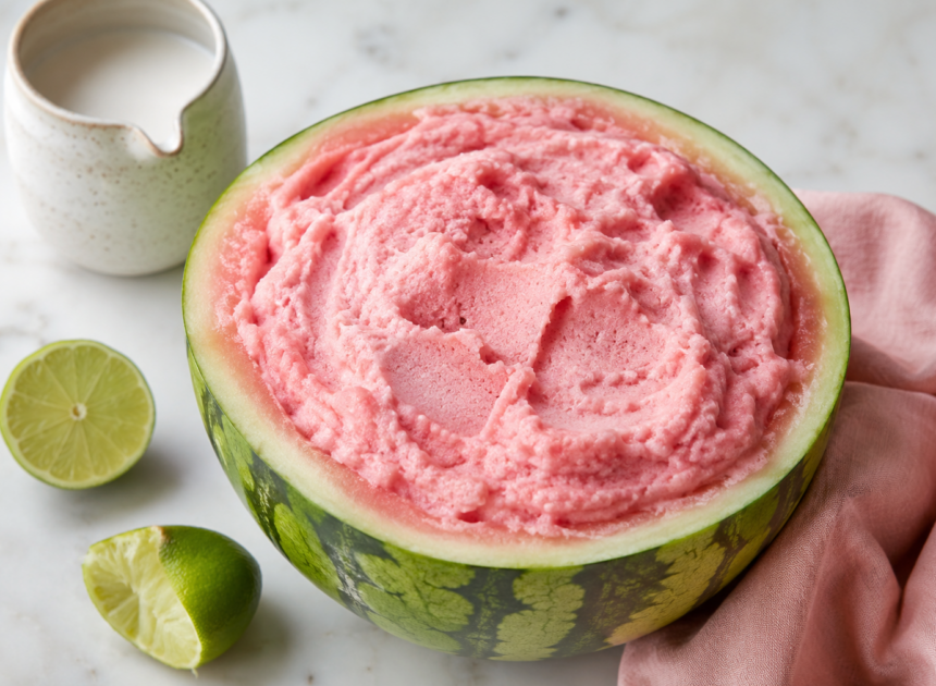 Viral TikTok Watermelon Ice Cream Recipe—Just 2 Ingredients